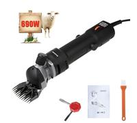 690W Tondeuse Electrique Mouton,Tondeuse à Moutons Machine avec 6 Vitesses Réglables,Machine de Cisaillement Professionnelle pour Tondeuse Animaux Laine Chèvre,avec Étui de Transport