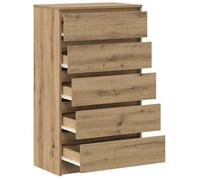 (69169)Moderne Commode élégante - VIDAXL - bois d'ingénierie - chêne artisanal - 60x36x103 cm 139ydw96v7488