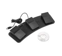 (693)Fs3-p Pédale triple USB pour clavier, souris et jeux PC (plastique)