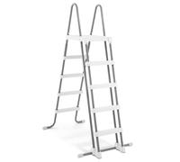 Échelles pour piscines Intex - Intex - Échelle piscine en acier galvanisé hauteur 132cm marches amovibles Intex 28077 Argent
