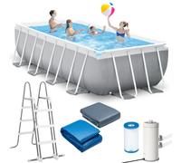 Intex 26792 piscine hors sol Rectangle 10874 L Bleu, Gris