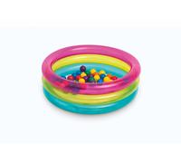 Intex Piscine à balles 48674NP – 86 x 25 cm – 3 anneaux multicolore