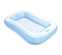 Intex Pools Pataugeoire rectangulaire gonflable 57403 Baby Pool 166x100x28 cm Blanc/Bleu