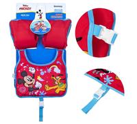 Bestway Gilet de natation Disney Mickey Mouse 09103 PVC Rouge Enfant 3-6 ans 56 cm