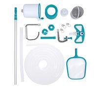 Bestway AquaClean Kit d’entretien de piscine Deluxe avec aspirateur et skimmer