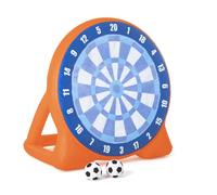 Bestway Cible de fléchettes gonflable - Centre de jeu avec balles - Bleu +6 ans Enfants
