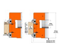 695.005 CMT 695.005 - COUPLES DE COUTEAUX POUR JEUX DE 2 PORTE-OUTILS A ARRONDIR