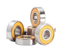 695-2RS Roulement ABEC-3 10 PIÈCES 5x13x4 Mm Miniature 695RS Roulements À Billes 619/5RS Z2V1 Orange Scellé 695 2RS,Capacité de charge élevée