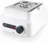 - 69617 - Chocolat En Acier Inoxydable Bain-Marie 18/10, Pour Faire Fondre Le Chocolat, Pâtisserie Idéale, Plastique Abs, Thermostat 0-60°C, Chauffage 3D, Gn 1/6, 22,5 X 26 X 14,5 Cm, Blanc