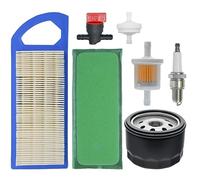 698083 Kit de filtre à air de rechange pour tondeuse à gazon John Deere GY20573 L100 LA105 LA110 LA100 LA115 L105 L107 Huile de filtre à air BS 697153 794422 697014 795115 Kit de filtre