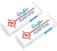 69809 Plast 0120 Gomme, Gomme Fiablement Les Crayons À Papier Et De Couleur, Carte Blister Contient 2 Gommes[Z293]