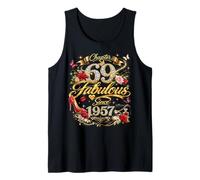 69th Birthday Queen Chapter 69 Fabulous Since 1957 Women Débardeur