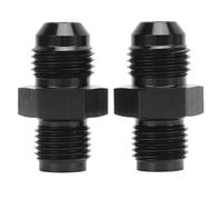 6AN to 1/2-20 Inverted Flare Adapter | Metal Transmission Cooler Fittings Stop Fluid Leaks | Non - Drip for Radiator/Transmission Systems | 1 Pair