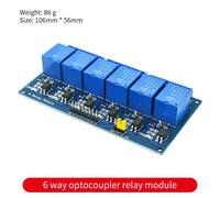 6Chanel Module de relais de puissance avec optocoupleur, sortie DC 5V, 1/2/4/KY-019 voies, 250VAC/125VAC 10A, panneau de protection pour Arduino, 6/8