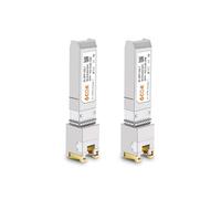 6COM Lot de 2 émetteurs-récepteurs SFP+ 10 GBase-T SFP+ vers RJ45 pour Cisco SFP-10G-T-S, Ubiquiti UF-RJ45-10G, Netgear, D-Link, Supermicro, TP-Link, jusqu'à 30 m