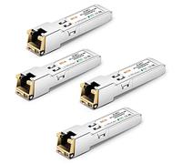 6COMGIGA 10/100/1000BASE-T SFP RJ45 Cuivre, Module émetteur-récepteur 1,25G pour Cisco GLC-T/SFP-GE-T/GLC-TA, Mikrotik S-RJ01, jusqu'à 100 m [Pack de 4]