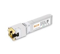 6COMGIGA 10GBASE-T SFP+ RJ45 Module jusqu'à 30 m,10G SFP+ vers RJ45 Copper Supportant Cat.6a/7, pour Cisco SFP-10G-T-S, Ubiquiti uacc-cm-rj45-mg, D-Link,Supermicro Autres interrupteurs