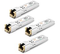 6COMGIGA Lot de 4 émetteurs-récepteurs SFP-T 1,25 G SFP-T, module en cuivre 1000Base-T RJ45 SFP, pour Cisco GLC-T/SFP-GE-T, Ubiquiti, Netgear, D-Link, Supermicro, TP-Link, Meraki, jusqu'à 100 m