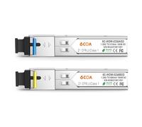 6COMGIGA Une paire d'émetteurs-récepteurs Bidi à connecteur SFP SC 1,25 G, 1000Base-BIDI SFP 1310 nm/1550 nm, jusqu'à 10 km, compatible avec Cisco, Ubiquiti, D-Link et autres commutateurs ouverts