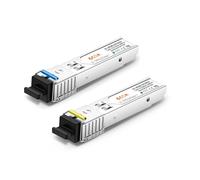 6COMGIGA Une paire d'émetteurs-récepteurs Bidi à connecteur SFP SC 1,25 G, 1000Base-BIDI SFP 1310 nm/1550 nm, jusqu'à 3 km, compatible avec Cisco, Ubiquiti, D-Link et autres commutateurs ouverts
