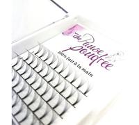 6D 0.07 courbure C ou D 8mm 9mm 10mm 11mm 12mm 13mm 14mm Une Pause Poudree Boite Extensions de Cil Volume Russe Faux Cils en Soie Synthétique Qualité Supérieur Marque Française (0.07 D, 14mm)