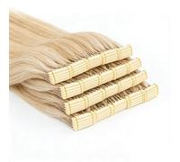 6D Extensions Cheveux Humain Blond Naturel - 50 cm, Lisse Vrai Cheveux, 10 Mèches avec Clips, Sans Traces, Rallonge Cheveux Permanente et Teinture Possibles