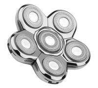 6D Têtes Rasoir Tete Chauve Homme de Remplacement 75 mm, Lames Rotatives Acier Inoxydable, Compatible Tondeuse Crâne et Rasoir Tête Chauve, Rasage Lisse et Précis pour Hommes