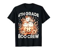 6e année Boo Crew Teacher Enfants Automne Halloween Fantôme Citrouille T-Shirt