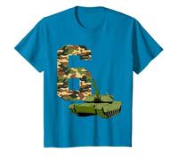 6e anniversaire de garçon sur le thème de la bataille militaire pour enfants de 6 ans T-Shirt