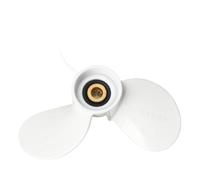 6E0-45941-01 Hélice en aluminium 7 1/2x8 3 9 dents cannelées Rotation R blanche compatible avec les modèles de navires marins modèles de moteurs hors-bord modèles de bateaux moteur 4-6Hp 6E0-45941-01