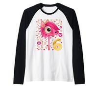 6ème anniversaire Cheval à bâton Filles HOBBY HORSES Chevaux Manche Raglan