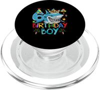 6ème Anniversaire Requin océan fête 6 Ans pour garçon PopSockets PopGrip pour MagSafe