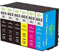 6er-Pack 603 XL Compatible avec Cartouche d'encre Epson 603 603XL pour Expression Home XP-2100 XP-2105 XP-3100 XP-3105 XP-4100 XP-4105, Workforce WF-2810 WF-2820 WF-2830 WF-2835 WF-2850