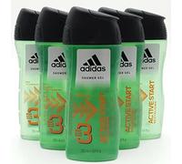 6er Pack - Adidas Men Gel Douche"& Cheveux Active Start 3 en 1 - 250ml