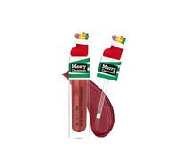 6er Set Weihnachts Lipgloss, Feuchtigkeitsspendender Lipgloss mit Matt & Glanz Finish, Langanhaltend & Wasserdicht, Farbintensiver Lippenmakeup, Geschenkidee für Frauen & Mädchen (05)