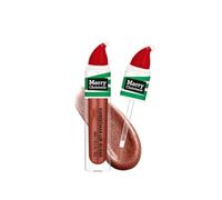 6er Set Weihnachts Lipgloss, Feuchtigkeitsspendender Lipgloss mit Matt & Glanz Finish, Langanhaltend & Wasserdicht, Farbintensiver Lippenmakeup, Geschenkidee für Frauen & Mädchen (06)