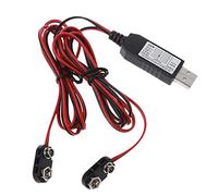 6F22 Éliminateur de batterie 9 V pour remplacer les piles 9 V USB Convertir Adaptateur d'alimentation pour microphone multimètre