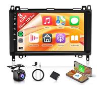6G+128G 8 Core Android Autoradio pour Mercedes Benz Class A W169 Class B W245 W639 Vito W639 Viano W906 Sprinter 9'' écran Stereo Carplay sans Fil Android Auto Mirror Link Bluetooth FM/RDS/DSP GPS
