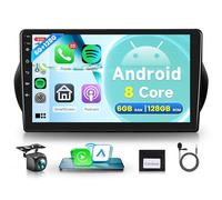 6G+128G 8 Core Sans Fil Carplay Android Autoradio pour FIAT Fiorino/Qubo/Citroen Nemo/Peugeot Bipper 2008-2017 10.1 Pouces Autoradio Android Auto GPS Navi WiFi Bluetooth FM/RDS/DSP/SWC Caméra de Recul