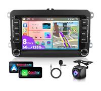 6G&128G 8-Core,VECHTEL 7" Autoradio pour VW Golf 5 6 Polo Passat Skoda Touran Tiguan Seat avec CarPlay Android Auto sans Fil,DSP,Android 15,Bluetooth,RDS/FM Radio,Navi Wi-FI/caméra de recul AHD