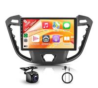 6G+128G 8 Cœurs Android Autoradio pour Ford Transit Custom Tourneo 2013-2018 9'' écran Tactile Stereo Auto Carplay Android Auto sans Fil Mirror Link Bluetooth FM/RDS/EQ/DSP WiFi GPS SWC Caméra Recul