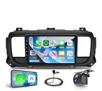 6G+128G 8 Cœurs Autoradio Android pour Citroen Jumpy 3/Peugeot Expert/Toyota Proace 2016-2021,9'' Carplay Android Auto Sans Fil FM/RDS/EQ/DSP WiFi GPS Panoramique 360° Commandes au Volant Caméra Recul