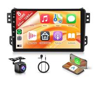 6G+128G 8 Cœurs Autoradio pour Suzuki Splash Ritz/Opel Agila B 2004-2014 9'' écran Tactile Stereo Android 15 Carplay Android Auto Sans Fil Mirror Link Bluetooth FM/RDS/EQ/DSP WiFi GPS SWC Caméra Recul