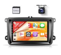 6G+128G 8 Cœurs Autoradio pour VW Golf 5 6 Polo Passat Tiguan Touran Skoda Caddy Seat 7 Pouces Autoradio Carplay sans Fil Android Auto Mirror Link Bluetooth FM/RDS/EQ/DSP WiFi GPS Caméra Recul