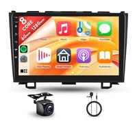 6G+128G 8 Cœurs Rimoody Autoradio pour Honda CRV 2007-2011 9'' écran Tactile Android Stereo Auto avec Carplay Android Auto sans Fil Mirror Link Bluetooth FM/RDS/EQ/DSP WiFi GPS SWC Caméra Recul