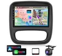 6G&128G VECHTEL 9" Autoradio pour Renault trafic 3 2014-2021/Opel Vivaro B 2014-2018 avec CarPlay Android Auto sans Fil,8 cœurs,Android 13,Bluetooth RDS/FM Radio,Navi Wi-FI/caméra de recul AHD/CANBUS