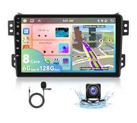 6G&128G VECHTEL 9" Autoradio pour Suzuki Splash Ritz/Opel Agila B 2004-2014 avec CarPlay Android Auto sans Fil,8 cœurs,Android 13,Bluetooth HiFi/RDS/Radio FM,Navi Wi-FI/caméra de recul AHD/CANBUS