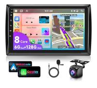 6G&128G VECHTEL 9" Autoradio pour VW Beetle 2012-2018 avec CarPlay Android Auto sans Fil,8 cœurs,Android 15,Bluetooth RDS/FM Radio,Navi Wi-FI/caméra de recul AHD