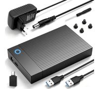 6Gbps Boitier Disque Dur 3.5, Adaptateur SATA USB pour SSD/HDD, Boitier SSD Externe 2.5"/3.5", Lecteur Disque Dur, Station d'accueil pour DisqueDur