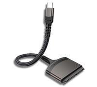 6Gbps Câbles SATA USB 3.1, 22 Pin Adaptateur USB C SATA avec UASP, SATA III vers USB C Adaptateur Disques Durs pour Thunderbolt 3, pour Macbook Pro 2021/2020, pour Mac Mini, etc